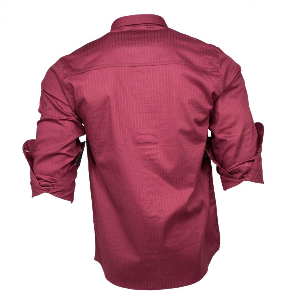 camisa social marsala