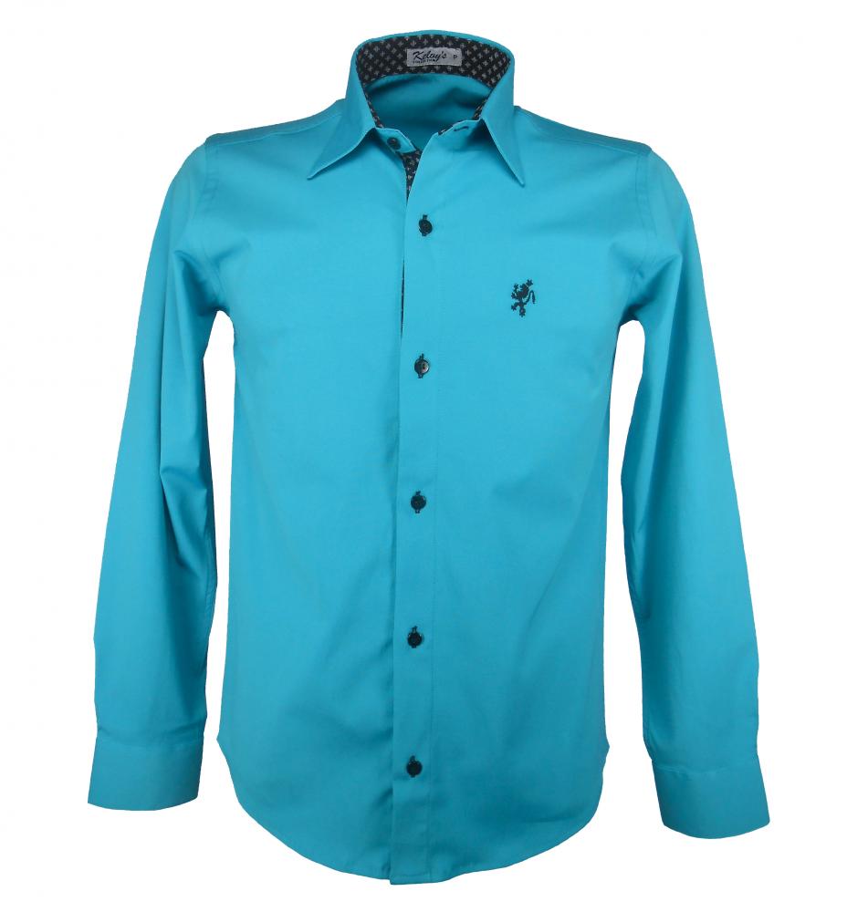 camisa social verde agua masculina