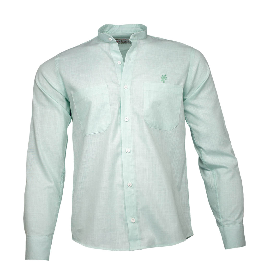 camisa social masculina verde claro