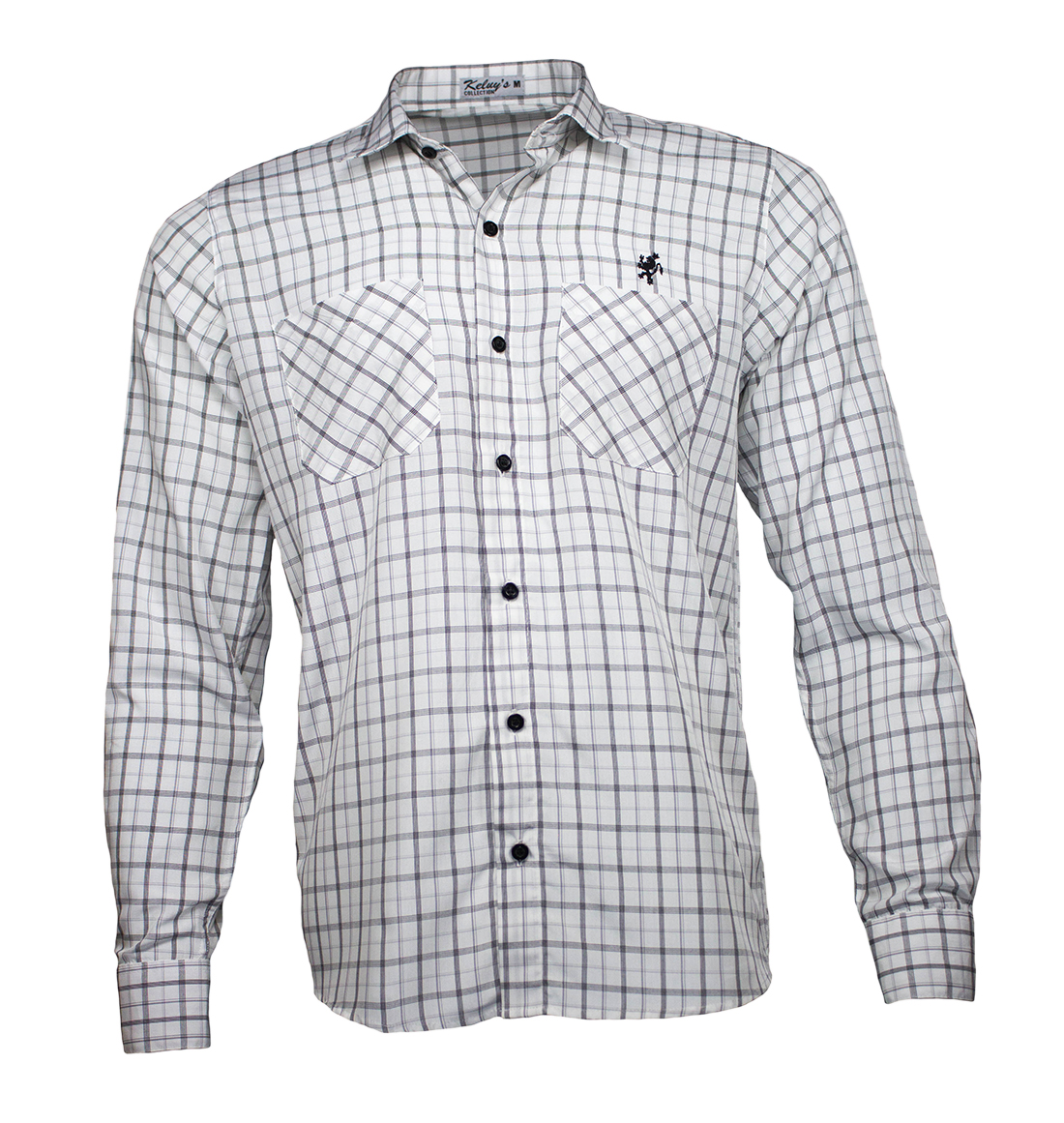 Camisa Xadrez Masculina Social Manga Longa Amarelo Preto