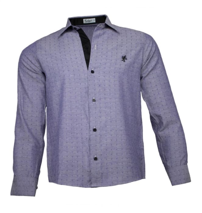 camisa social cinza