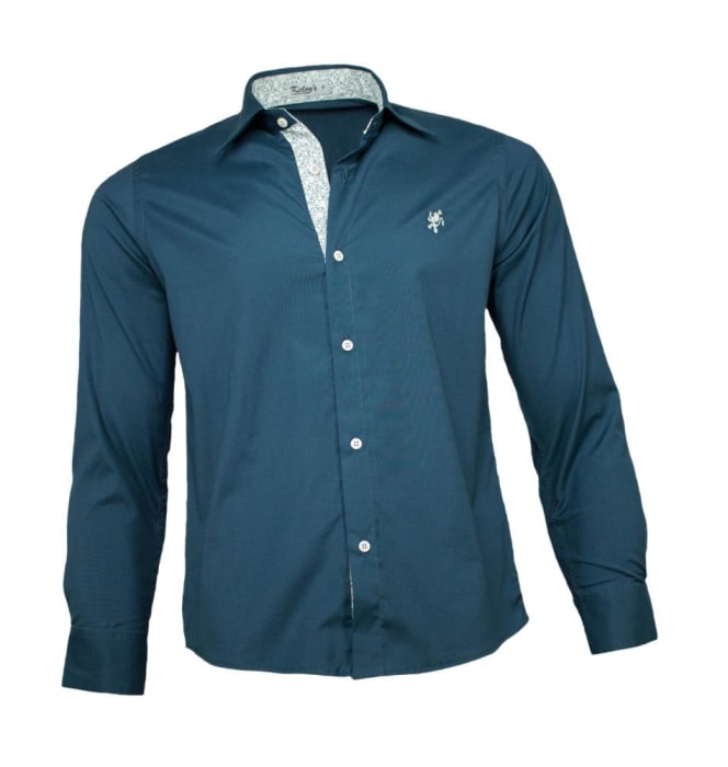 Camisa Masculina Social Verde Escuro (0)