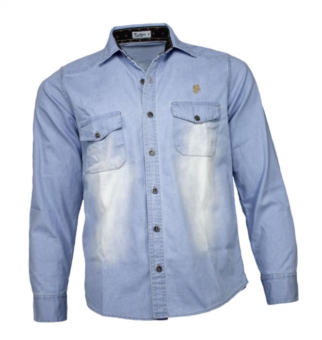 Camisa Jeans Masculina Delave (0)