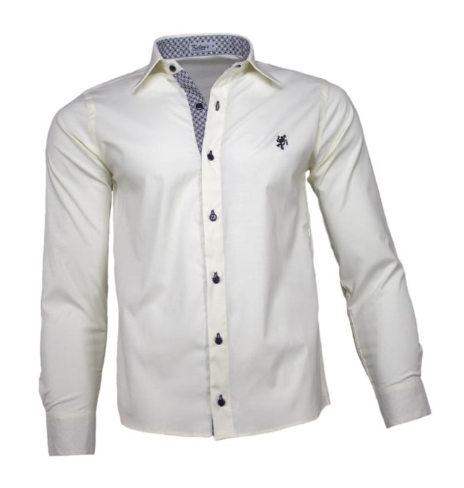 Camisa Social Masculina Bege (0)