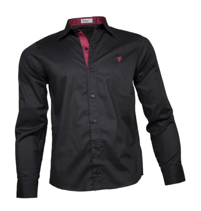 camisa-social-masculina-preta-risca