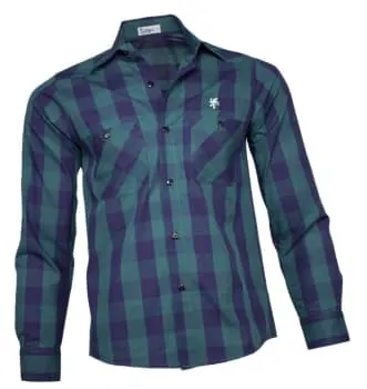 Camisa Xadrez Masculina Verde Azul (0)