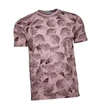 Camiseta Masculina Floral Marsala (0)