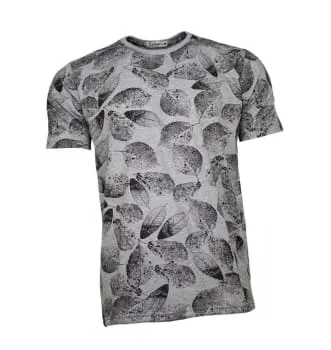Camiseta Masculina Floral Preto (0)