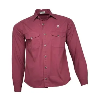 Camisa Sarja Masculina Marsala (0)