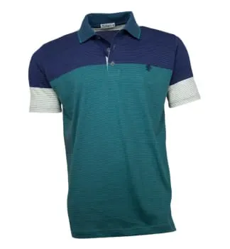 Camisa Polo Masculina Listrada Verde (0)
