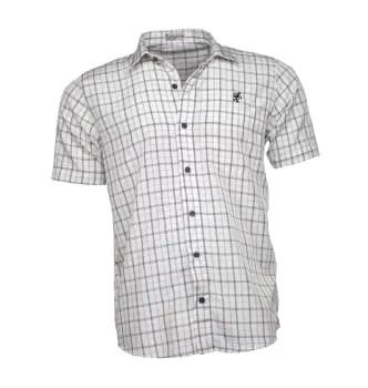 camisa-masculina-manga-curta-xadrez-branca