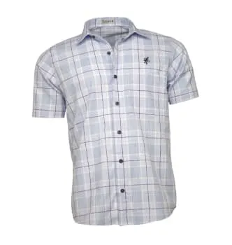 camisa-masculina-manga-curta-xadrez-azul