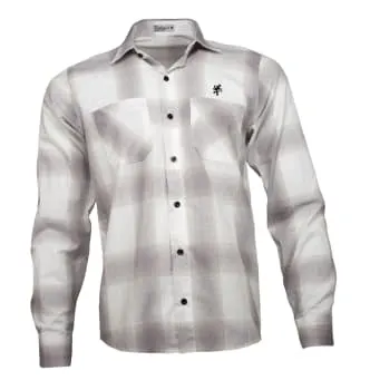 camisa-quadriculada-marrom-manga-longa