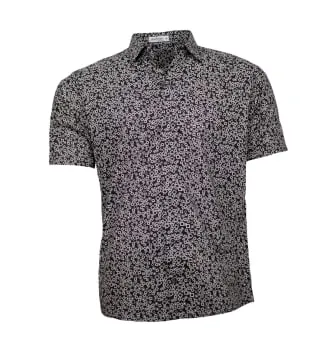 Camisa-estampada-masculina-quadradinhos-preto